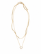 COLLANA DOPPIO FILO CON CUORE