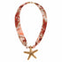 COLLANA CON STELLA MARINA DORATA E FASCIA FANTASIA (130)
