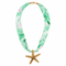 COLLANA CON STELLA MARINA DORATA E FASCIA FANTASIA (130)