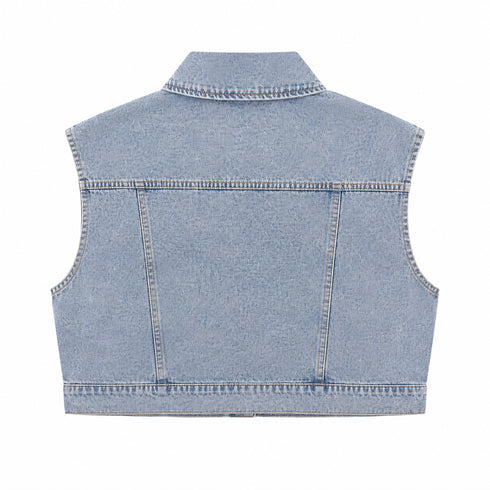 GILET CROPPED IN DENIM CON FRANGE (26)