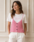 T-SHIRT BIANCA CON TOP EFFETTO MAGLIA (27)