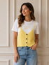 T-SHIRT BIANCA CON TOP EFFETTO MAGLIA (27)