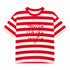 T-SHIRT A RIGHE CON SCRITTA RICAMATA (24)