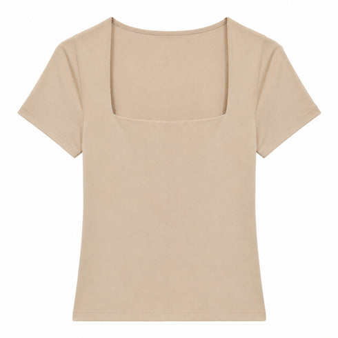 T-SHIRT CON SCOLLO QUADRATO (15)