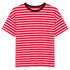 HAVEONE,T-SHIRT RIGATA IN VISCOSA CON SCOLLO A CONTRASTO (2)