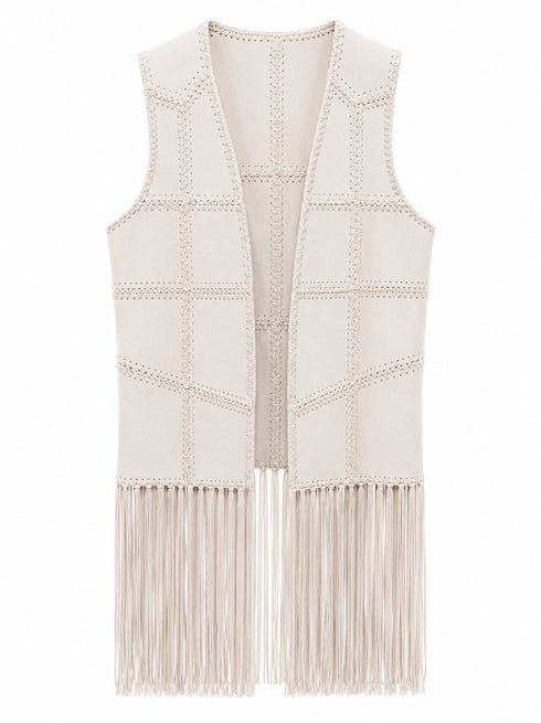 GILET CON FRANGE BOHO CHIC (3)