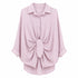 CAMICIA OVERSIZE A RIGHE CON NODO (19)