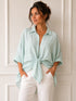 CAMICIA OVERSIZE A RIGHE CON NODO (19)