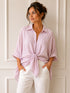 CAMICIA OVERSIZE A RIGHE CON NODO (19)