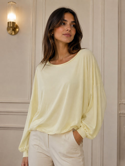 MAGLIA MORBIDA CON MANICHE A PALLONCINO (23)