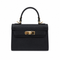 BORSA MINI HANDLE NERA CON CHIUSURA ORO (127)