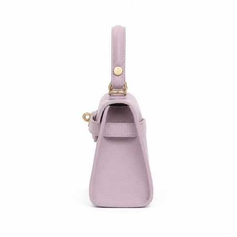 BORSA MINI HANDLE NERA CON CHIUSURA ORO (127)