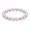 BRACCIALE ELASTICO CON PERLE LILLA IRIDESCENTI