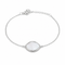 BRACCIALE IN ARGENTO CON MADREPERLA GEOMETRICA
