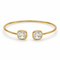 BRACCIALE RIGIDO DORATO CON PIETRE CRISTALLO
