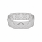 BRACCIALE RIGIDO ARGENTO CON MOTIVO GEOMETRICO TRAPUNTATO