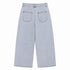 PANTALONE BAGGY IN DENIM CHIARO A VITA ALTA (130)