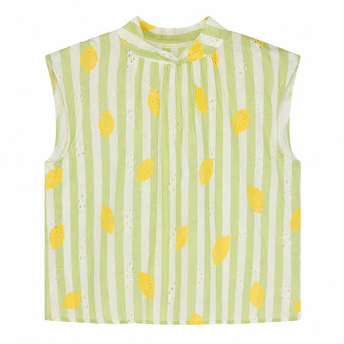 TOP SMANICATO A RIGHE CON STAMPA LIMONI (20)
