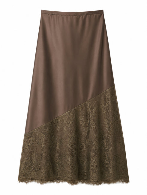 GONNA MIDI SATINATA CON PIZZO ASIMMETRICO (33)