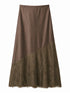 GONNA MIDI SATINATA CON PIZZO ASIMMETRICO (33)