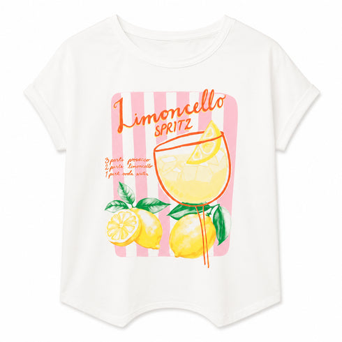 T-SHIRT LIMONCELLO SPRITZ CON STAMPA ESTIVA (153)