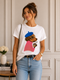 T-SHIRT CANE PARIGINO CON CAFFÈ (151)