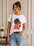 T-SHIRT CANE PARIGINO CON CAFFÈ (151)