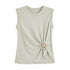 T-SHIRT SMANICATA CON DETTAGLIO GIOIELLO E DRAPPEGGIO LATERALE (14)