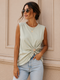 T-SHIRT SMANICATA CON DETTAGLIO GIOIELLO E DRAPPEGGIO LATERALE (14)