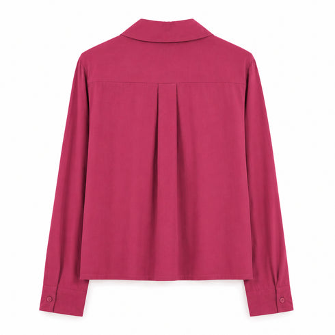 CAMICIA OVER FIT IN COTONE CELESTE (8)