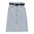 GONNA MIDI IN DENIM CHIARO CON SPACCO FRONTALE (146)