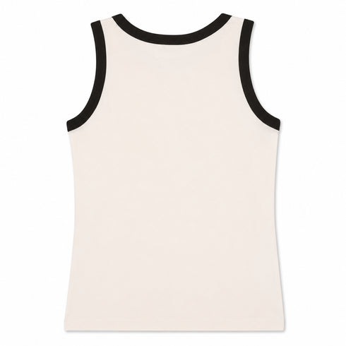 HAVEONE TOP CANOTTIERA CON PROFILI A CONTRASTO (141)