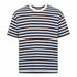 HAVEONE,T-SHIRT RIGATA IN VISCOSA CON SCOLLO A CONTRASTO (2)
