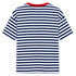 HAVEONE,T-SHIRT RIGATA IN VISCOSA CON SCOLLO A CONTRASTO (2)
