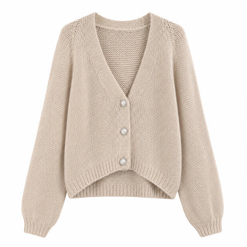 HAVEONE-CARDIGAN CON BOTTONI GIOIELLO (1)