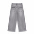 JEANS PALAZZO LAVAGGIO GRIGIO CHIARO CON RISVOLTO (148)
