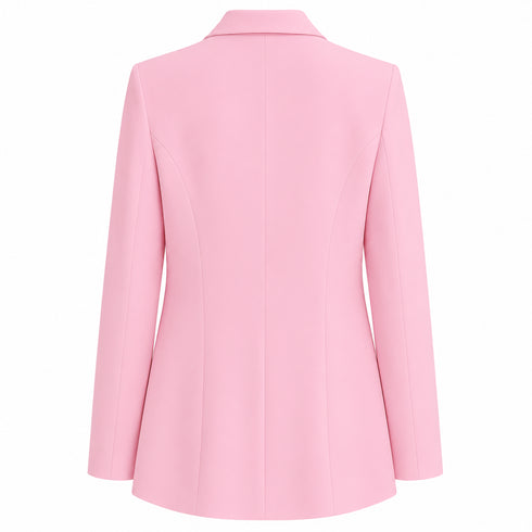 GIACCA BLAZER ROSA CON COLLO A SCIALLE (158)