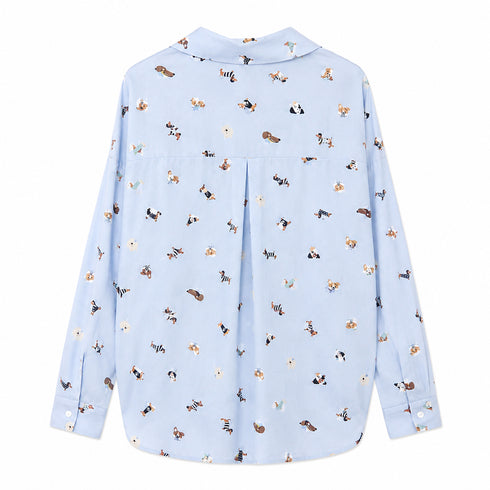CAMICIA CON STAMPA CAGNOLINI (160)