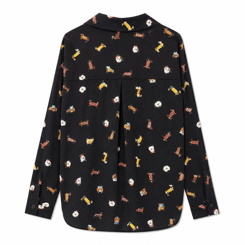 CAMICIA CON STAMPA CAGNOLINI (160)