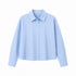CAMICIA OVER FIT IN COTONE CELESTE (8)