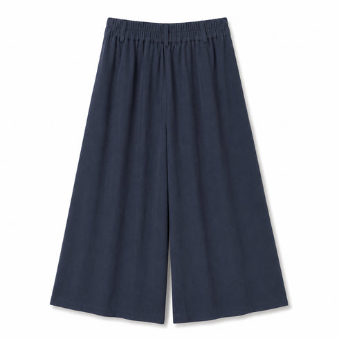 COMPLETO BLU NAVY IN VISCOSA CON CAMICIA E PANTALONE PALAZZO (13)