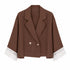 COMPLETO BLAZER CON PIZZO A CONTRASTO (168)