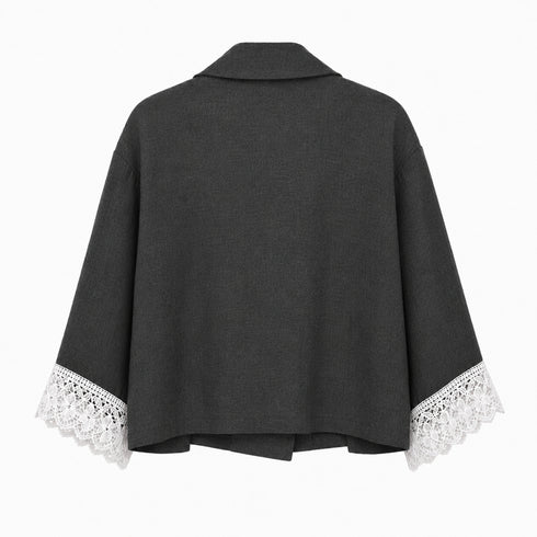 COMPLETO BLAZER CON PIZZO A CONTRASTO (168)