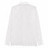 COORDINATO CAMICIA E SHORTS IN PIZZO SAN GALLO BIANCO (169)