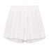 COORDINATO CAMICIA E SHORTS IN PIZZO SAN GALLO BIANCO (169)