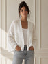 CARDIGAN CROCHET BIANCO OVERSIZE (170)