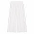 PANTALONE LUNGO PALAZZO IN PIZZO SAN GALLO BIANCO (172)