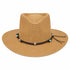 CAPPELLO WESTERN IN PAGLIA INTRECCIATA CON FASCIA DECORATIVA