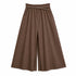 PANTALONE PALAZZO IN COTONE AMPIO CON CINTURA (175)