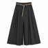 PANTALONE PALAZZO IN COTONE AMPIO CON CINTURA (175)